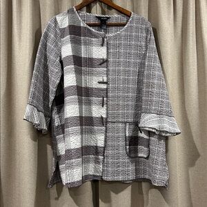 Plaid Tunic Top